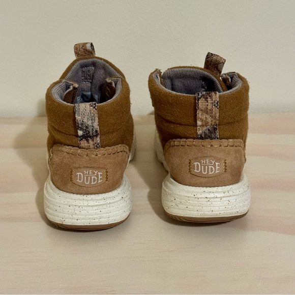 Hey Dude Reyes Bootie Women’s Size 8 Cognac Tan Casual Ankle Chukka Shoes Wool - Picture 4 of 7